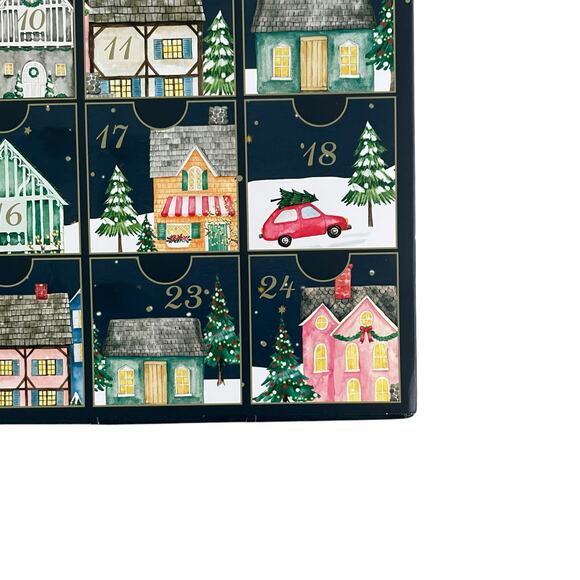 Nicole Miller Christmas Advent Calendar 24 Countdown Drawers Refillable New - Picture 5 of 10